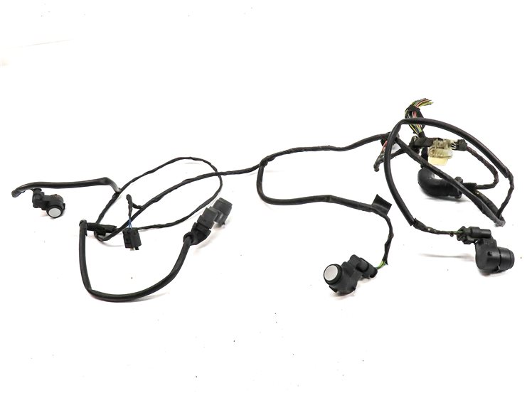 Thumbnail 2: 14 BMW X1 (E84) REAR PARK ASSIST PDC DISTANCE CONTROL WIRE SENSOR SET/4 (Silver)