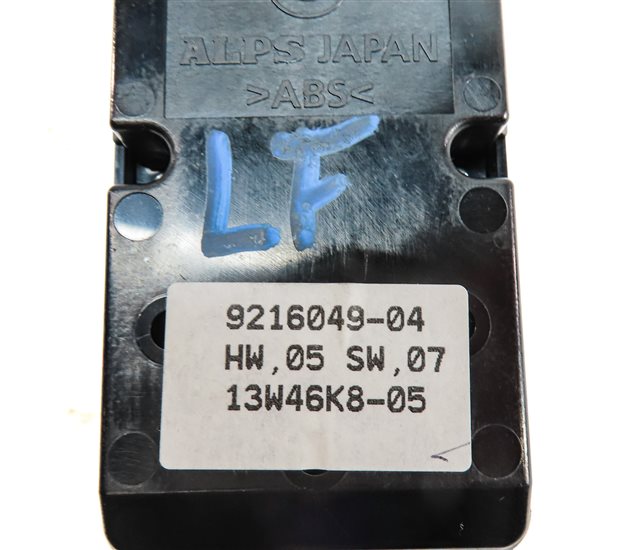Thumbnail 7: 12-15 BMW X1 (E84) LEFT DRIVER DOOR MASTER WINDOW SWITCH (POWER FOLDING) (BLACK)