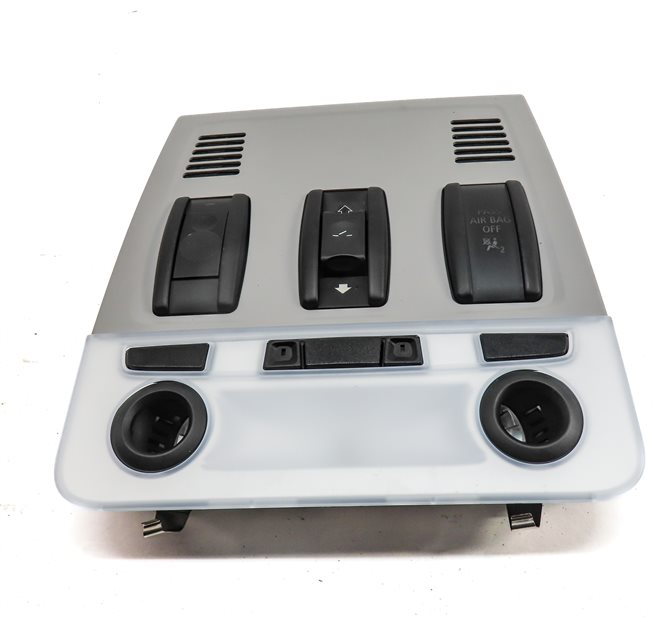 Thumbnail 3: 2014 BMW X1 (E84) FRONT INTERIOR OVERHEAD DOME MAP READING LIGHT LAMP (Gray)