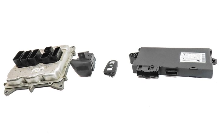 Thumbnail 2: 13-16 BMW X1 Z4 E84 E89 2.0L N20 TURBO ECM DME CAS 3 IMMOBILIZER MODULE KEY SET