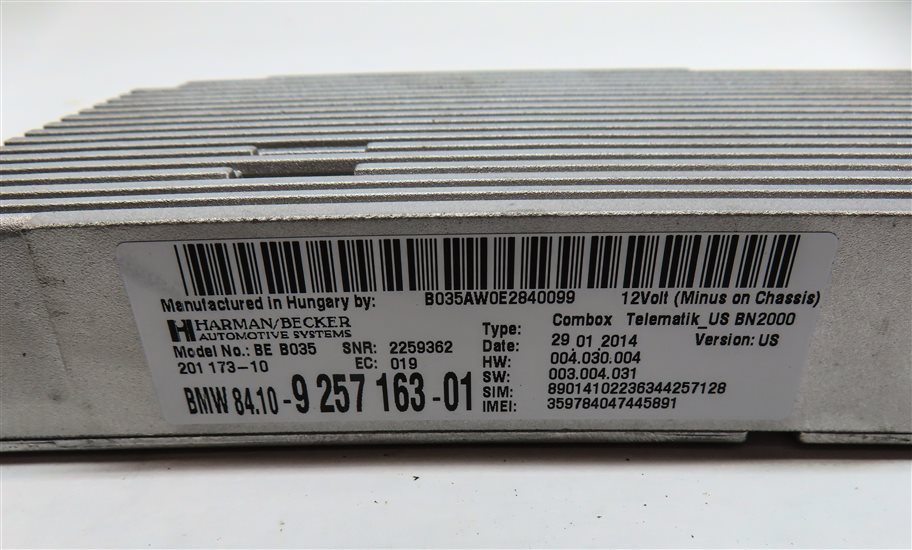 Thumbnail 6: 2014 BMW X1 (E84) TELEMATICS COMMUNICATION COMBOX CONTROL MODULE