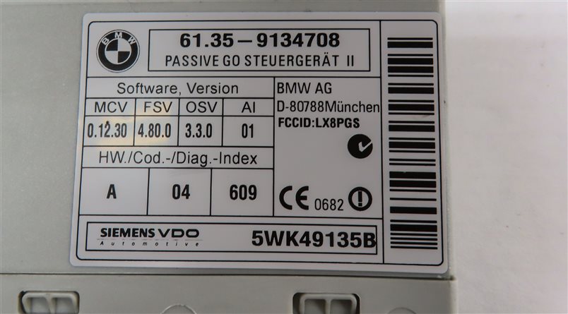 Thumbnail 6: 2007-2013 BMW 128i 135i 328i 335i M3 X1 (E84 E87 E90) PASSIVE GO KEYLESS MODULE