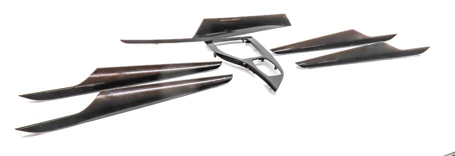 Thumbnail 4: 2014 BMW X1 (E84) INTERIOR DASH CENTER CONSOLE DOOR TRIM SET/6 (Dark Copper)