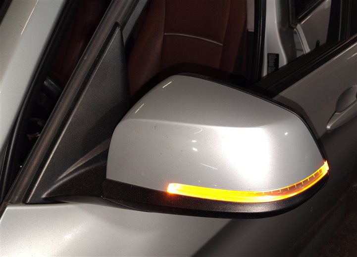 Thumbnail 2: 2013-2015 BMW X1 (E84) LEFT DRIVER P-FOLD AUTODIM MEMORY DOOR MIRROR (Silver)