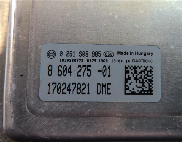 Thumbnail 16: 13-15 BMW ACTIVE 3 5 7 (F01 F10 F30) 3.0L N55 HYBRID ECM CAS4 MODULE KEY FOB SET