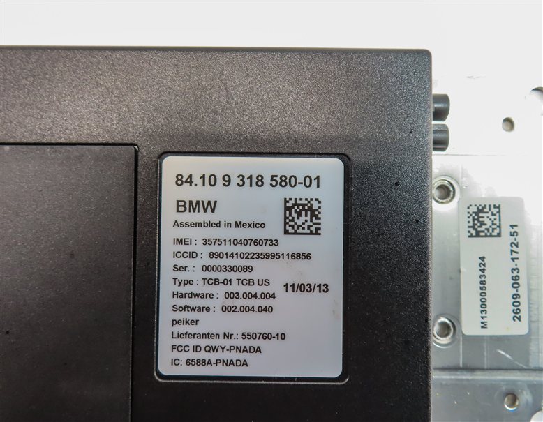 Thumbnail 5: 2013 BMW ACTIVE HYBRID 3 (F30) BLUETOOTH TELEMATICS COMMUNICATION CONTROL MODULE
