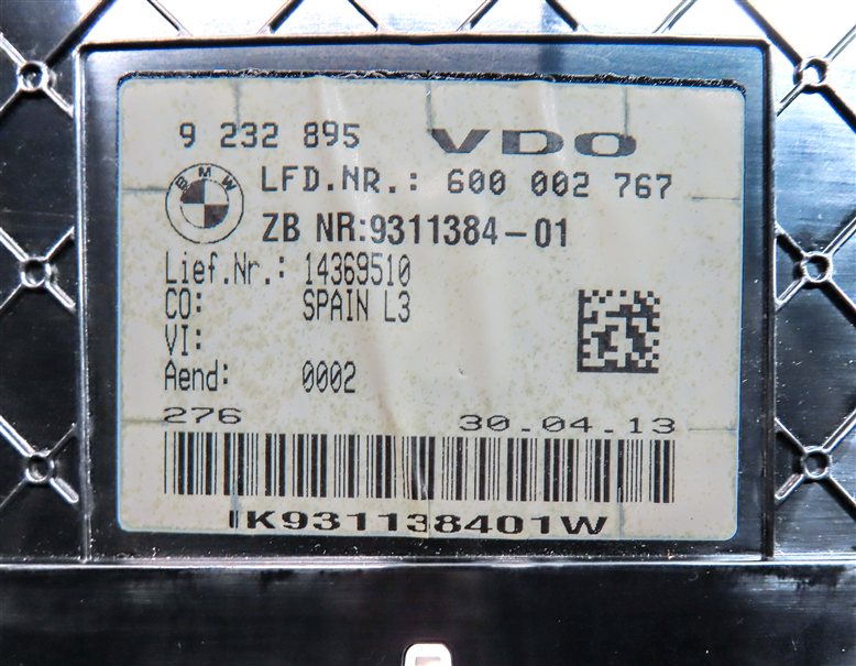 Thumbnail 7: 13-19 BMW 320i 328i 330i 335i 340i 430i 440i (F30 F32) SPEEDOMETER GAUGE (84k)