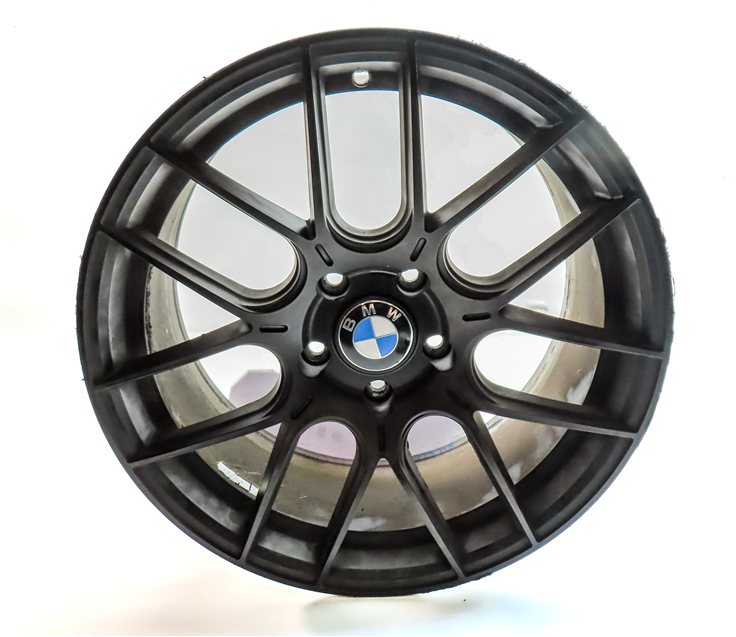 Thumbnail 2: 2013 BMW ACTIVE HYBRID 3 F30 18X8.5 AODHAN AH-X SILVER MACHINED FACE WHEEL RIM