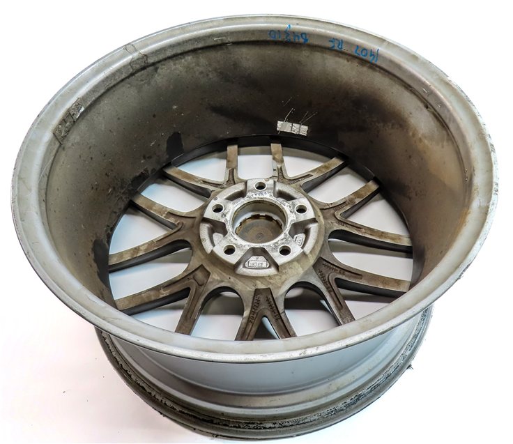 Thumbnail 2: 2013 BMW ACTIVE HYBRID 3 F30 18X8.5 AODHAN AH-X SILVER MACHINED FACE WHEEL RIM