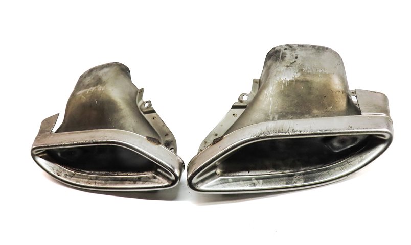 Thumbnail 2: 2015 MERCEDES C300 (W205) 2.0L REAR MUFFLER EXHAUST TIP SET/2 (CHROME)