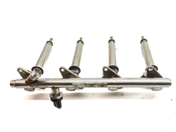 Thumbnail 4: 2015 MERCEDES C300 (W205) 2.0L ENGINE FUEL INJECTOR SET/4 w/ RAIL ASSEMBLY