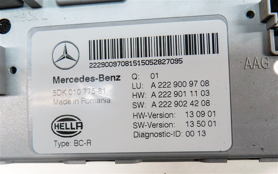 Thumbnail 6: 2015 MERCEDES C300 C400 C63 (W205) REAR SIGNAL ACQUISITION CONTROL MODULE SAM