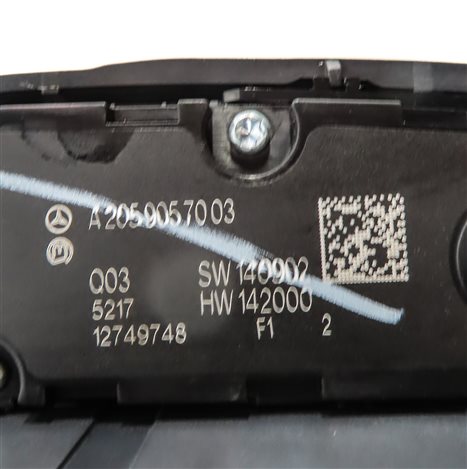 Thumbnail 8: 2015 MERCEDES C300 C400 C63 (W205) STEREO GPS TOUCH PAD COMMAND CONTROL SWITCH