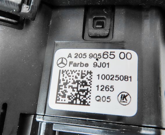 Thumbnail 5: 2015-2021 MERCEDES C300 C400 C43 (W205) HEADLIGHT FOGLIGHT SWITCH w/TRIM (BLACK)
