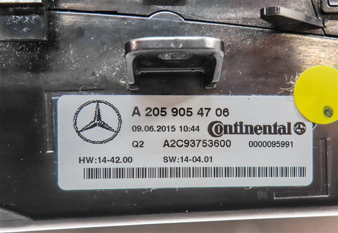 Thumbnail 6: 2015-2021 MERCEDES C300 C400 C450 GLC300 (W205 X253) TEMPERATURE CONTROL PANEL