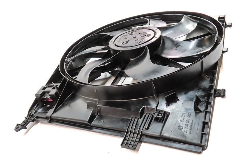 Thumbnail 4: 15-21 MERCEDES C300 C400 W205 ELECTRIC RADIATOR COOLING FAN MOTOR BLADE & SHROUD