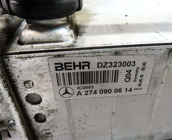 Thumbnail 6: 2015-2020 MERCEDES C300 E300 GLC (W205 W213 X253) 2.0L ENGINE TURBO INTERCOOLER
