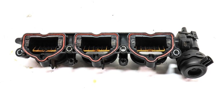 Thumbnail 4: 16-19 AUDI A6 A7 A8 Q7 C7 4M 3.0L SUPER CREC LEFT LOWER INTAKE MANIFOLD DIFFUSER