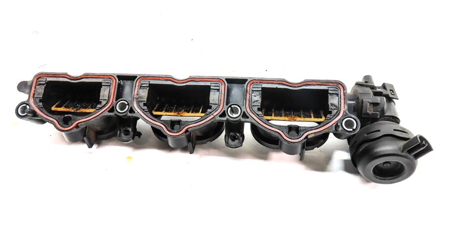 Thumbnail 7: 16-19 AUDI A6 A7 A8 Q7 C7 4M 3.0L SUPER CREC LEFT LOWER INTAKE MANIFOLD DIFFUSER
