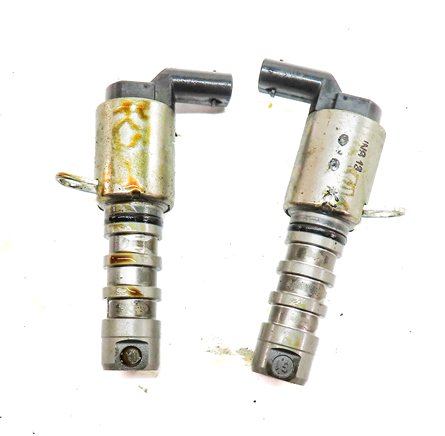 17 AUDI Q7 4M 3.0L SUPER (CREC) ENGINE VVT VARIABLE VALVE TIMING SOLENOID SET/2