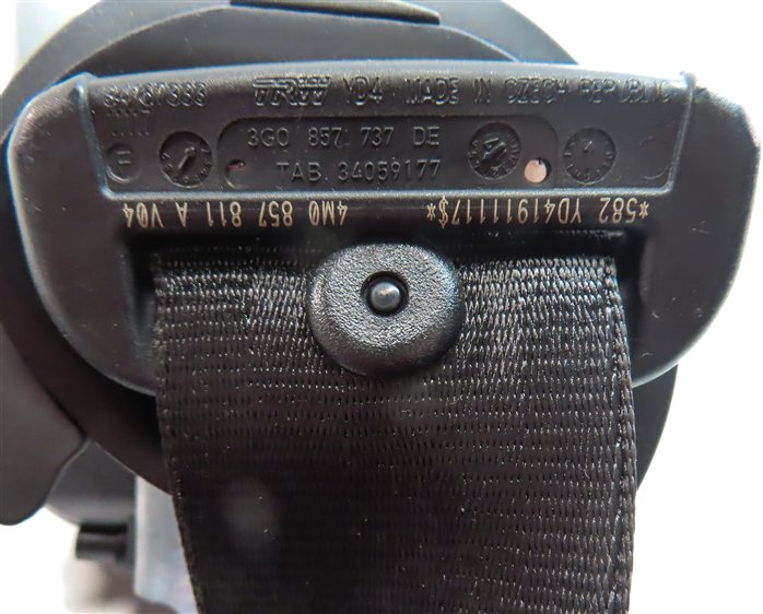 Thumbnail 5: 2017 AUDI Q7 (4M) REAR 3RD ROW LEFT SEAT SEATBELT RETRACTOR (Black)