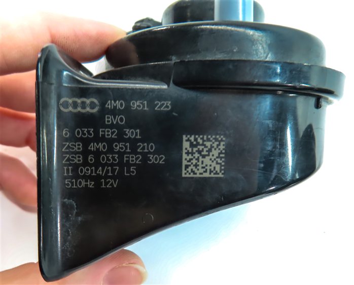 Thumbnail 5: 2017-2024 AUDI Q7 (4M) HIGH & LOW TONE NOTE ALERT HORN SET/2