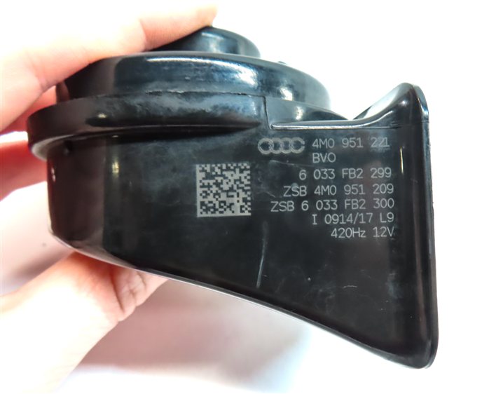 Thumbnail 6: 2017-2024 AUDI Q7 (4M) HIGH & LOW TONE NOTE ALERT HORN SET/2