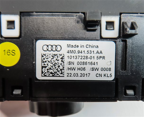 Thumbnail 7: 2016-2021 AUDI A4 A5 Q5 Q7 S4 RS5 S5 SQ5 (B9 4M 8W FY 80A) HEADLIGHT SWITCH