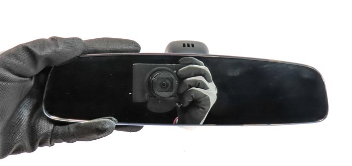 Thumbnail 3: 2017-2019 AUDI Q7 (4M) INTERIOR AUTODIM REARVIEW MIRROR w/ COMPASS (Black)