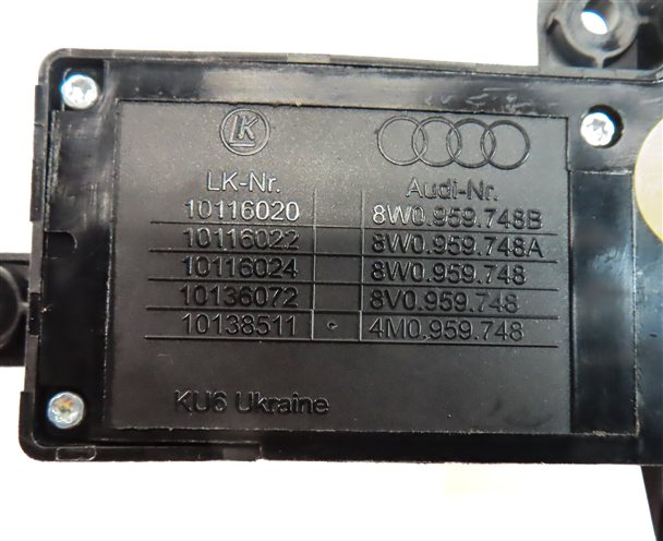 Thumbnail 6: 2017 AUDI Q7 (4M) FRONT RIGHT PASSENGER SEAT POSITION ADJUST SWITCH