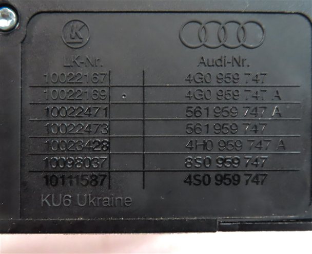 Thumbnail 5: 2017 AUDI Q7 (4M) FRONT LEFT DRIVER SEAT POSITION ADJUST SWITCH