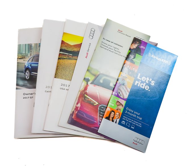 Thumbnail 2: 2017 AUDI Q7 (4M) 3.0L SUPER (CREC) ENGINE OWNER'S MANUAL SET/7 w/ CASE