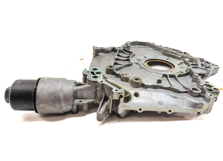 Thumbnail 10: 17-19 AUDI Q7 4M 3.0L SUPER CREC ENGINE LOWER TIMING COVER w/ OIL FILTER HOUSING