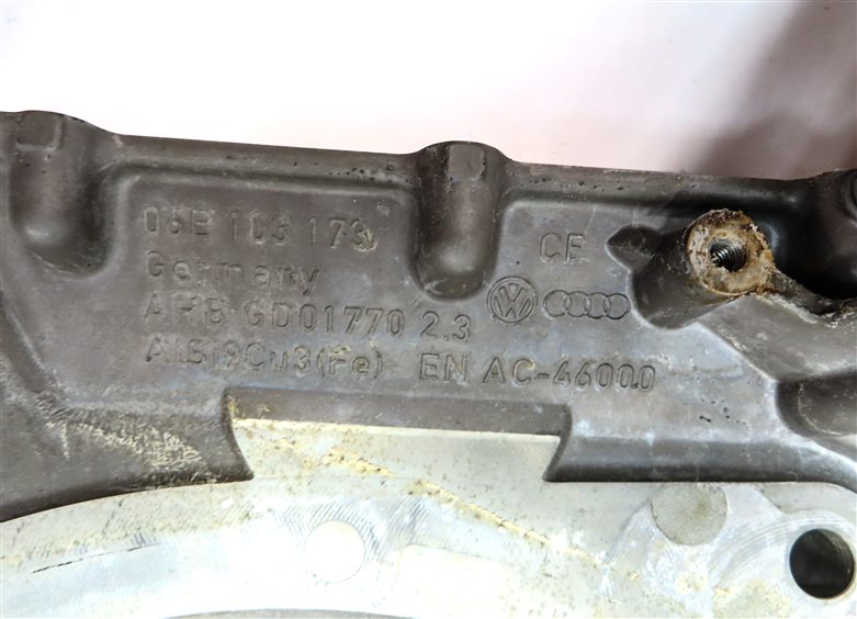 Thumbnail 11: 17-19 AUDI Q7 4M 3.0L SUPER CREC ENGINE LOWER TIMING COVER w/ OIL FILTER HOUSING