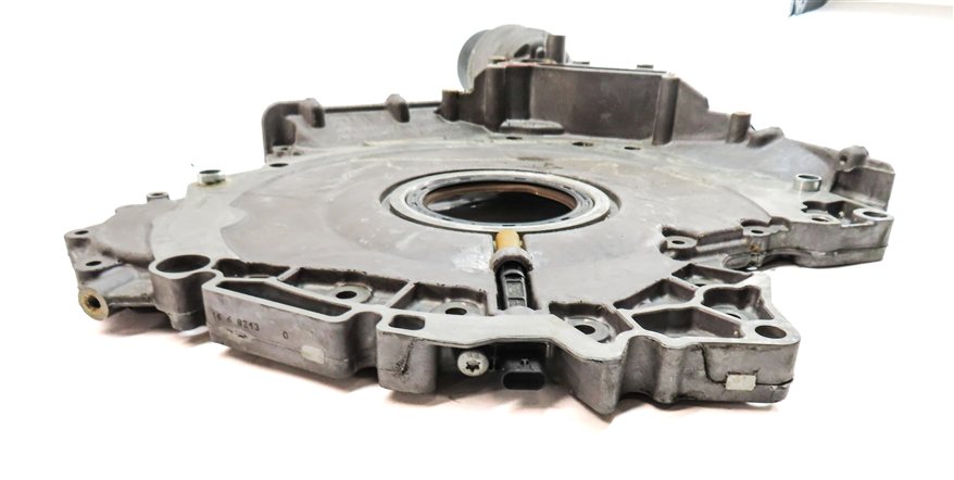 Thumbnail 6: 17-19 AUDI Q7 4M 3.0L SUPER CREC ENGINE LOWER TIMING COVER w/ OIL FILTER HOUSING