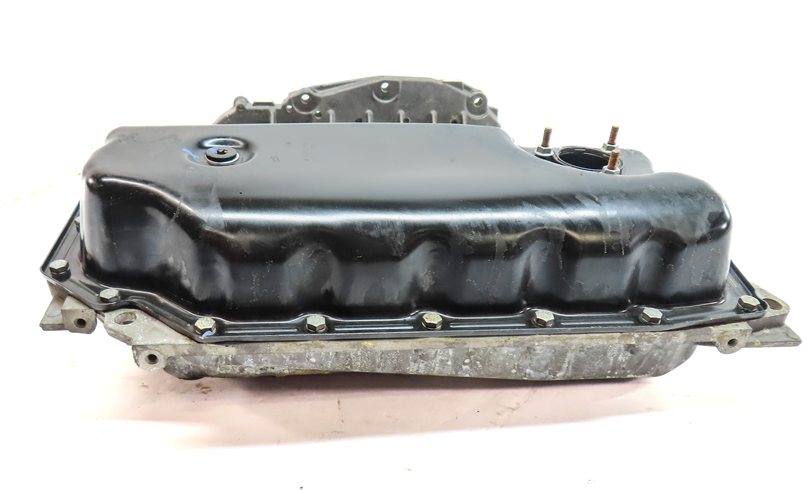Thumbnail 7: 17-19 AUDI Q7 4M 3.0L SUPER CREC ENGINE UPPER & LOWER OIL FLUID PAN w/ PLUG
