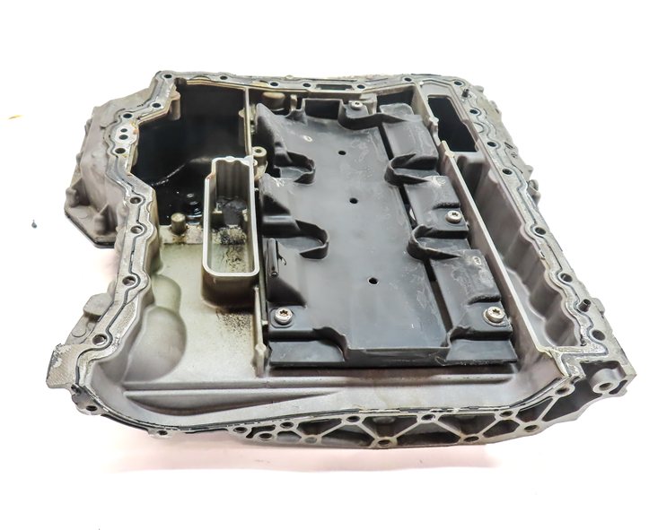 Thumbnail 9: 17-19 AUDI Q7 4M 3.0L SUPER CREC ENGINE UPPER & LOWER OIL FLUID PAN w/ PLUG
