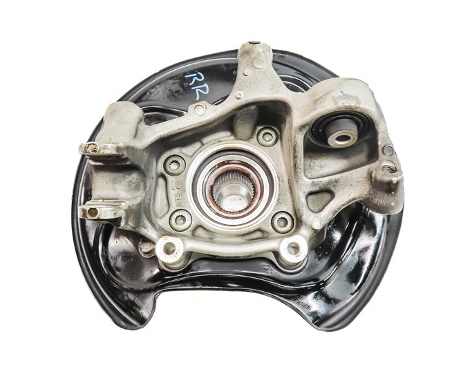 2017-2022 AUDI Q7 (4M) REAR RIGHT PASSENGER SPINDLE KNUCKLE WHEEL HUB w/ SHIELD