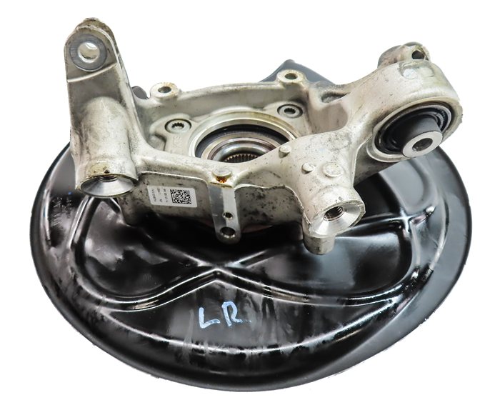 Thumbnail 4: 17-20 AUDI Q7 (4M) REAR LEFT DRIVER SPINDLE KNUCKLE WHEEL BEARING HUB w/ SHIELD