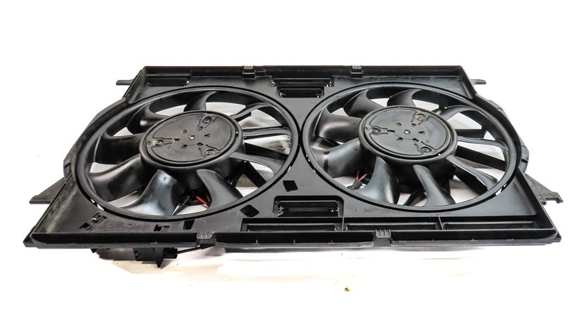 Thumbnail 3: 17-20 AUDI Q7 (4M) 3.0L SUPER RADIATOR COOLING FAN BLADE MOTOR SHROUD ASSEMBLY