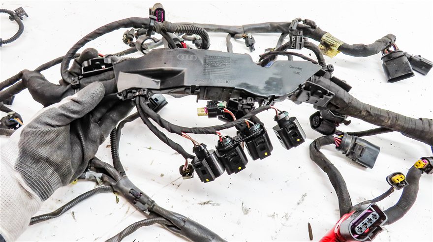 Thumbnail 4: 2017 AUDI Q7 (4M) 3.0L SUPER (CREC) ENGINE MOTOR WIRE WIRING HARNESS LOOM