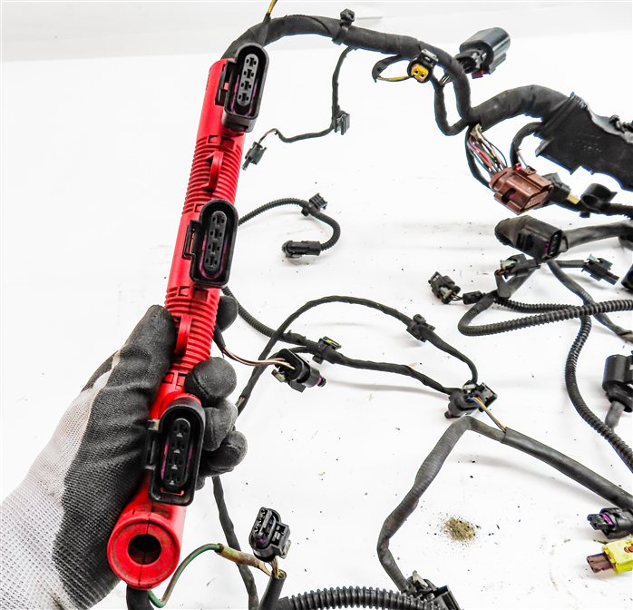 Thumbnail 5: 2017 AUDI Q7 (4M) 3.0L SUPER (CREC) ENGINE MOTOR WIRE WIRING HARNESS LOOM