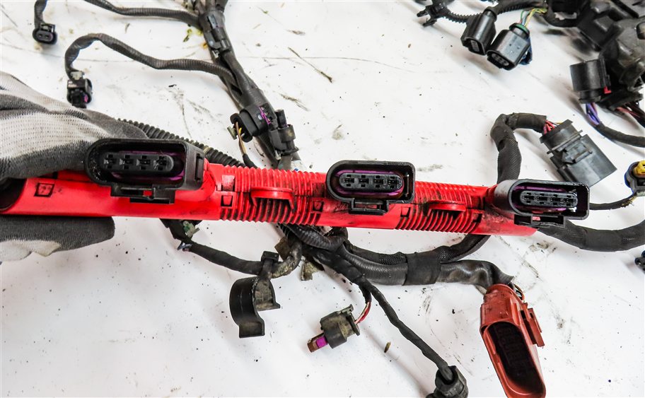 Thumbnail 6: 2017 AUDI Q7 (4M) 3.0L SUPER (CREC) ENGINE MOTOR WIRE WIRING HARNESS LOOM