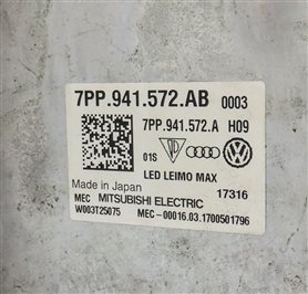 Thumbnail 10: 17-19 AUDI Q7 (4M) LEFT FRONT DRIVER DYNAMIC LED HEADLIGHT LIGHT LAMP (8Q3)