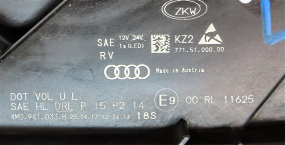 Thumbnail 11: 17-19 AUDI Q7 (4M) LEFT FRONT DRIVER DYNAMIC LED HEADLIGHT LIGHT LAMP (8Q3)