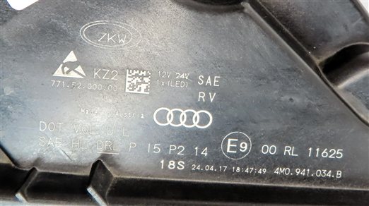 Thumbnail 10: 17-19 AUDI Q7 (4M) RIGHT FRONT PASSENGER DYNAMIC LED HEADLIGHT LIGHT LAMP (8Q3)