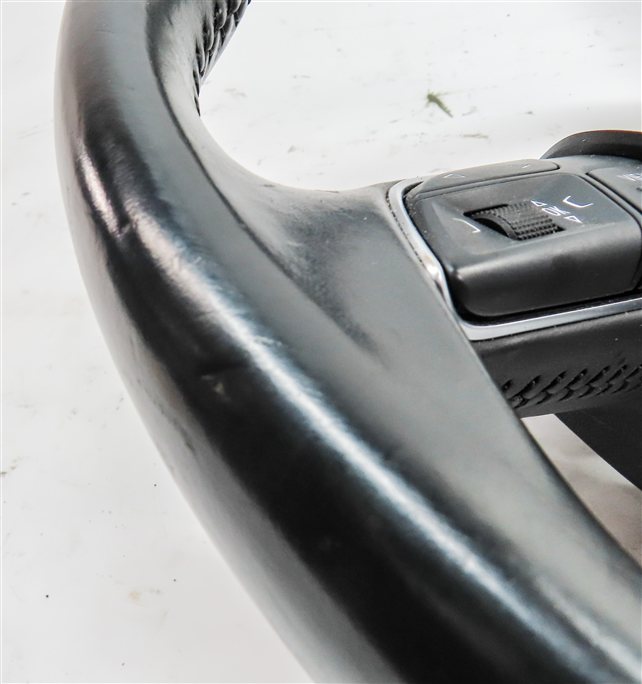 Thumbnail 12: 17-19 AUDI Q7 4M 3 SPOKE SPORT STEERING WHEEL w/SHIFT PADDLES & SWITCHES (Black)