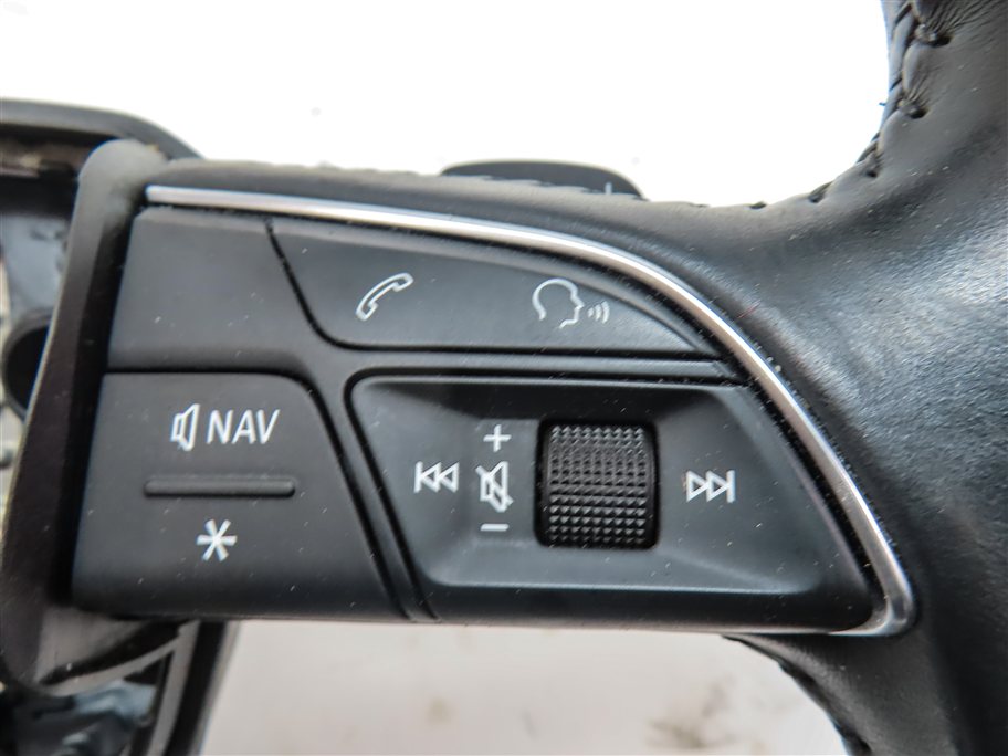 Thumbnail 7: 17-19 AUDI Q7 4M 3 SPOKE SPORT STEERING WHEEL w/SHIFT PADDLES & SWITCHES (Black)