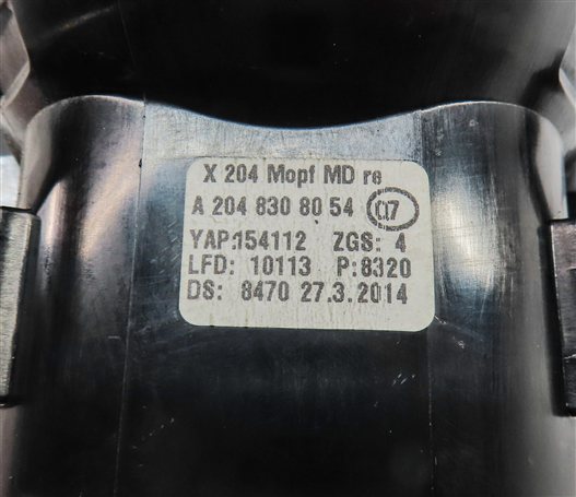 Thumbnail 6: 2014 MERCEDES GLK350 (X204) FRONT CENTER RIGHT DASH HEAT AIR AC VENT (Black)