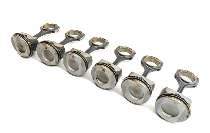 12-18 MERCEDES C E GLE GLK ML SLK (W212 W204 X204 W166 R172) 3.5L PISTON SET-6